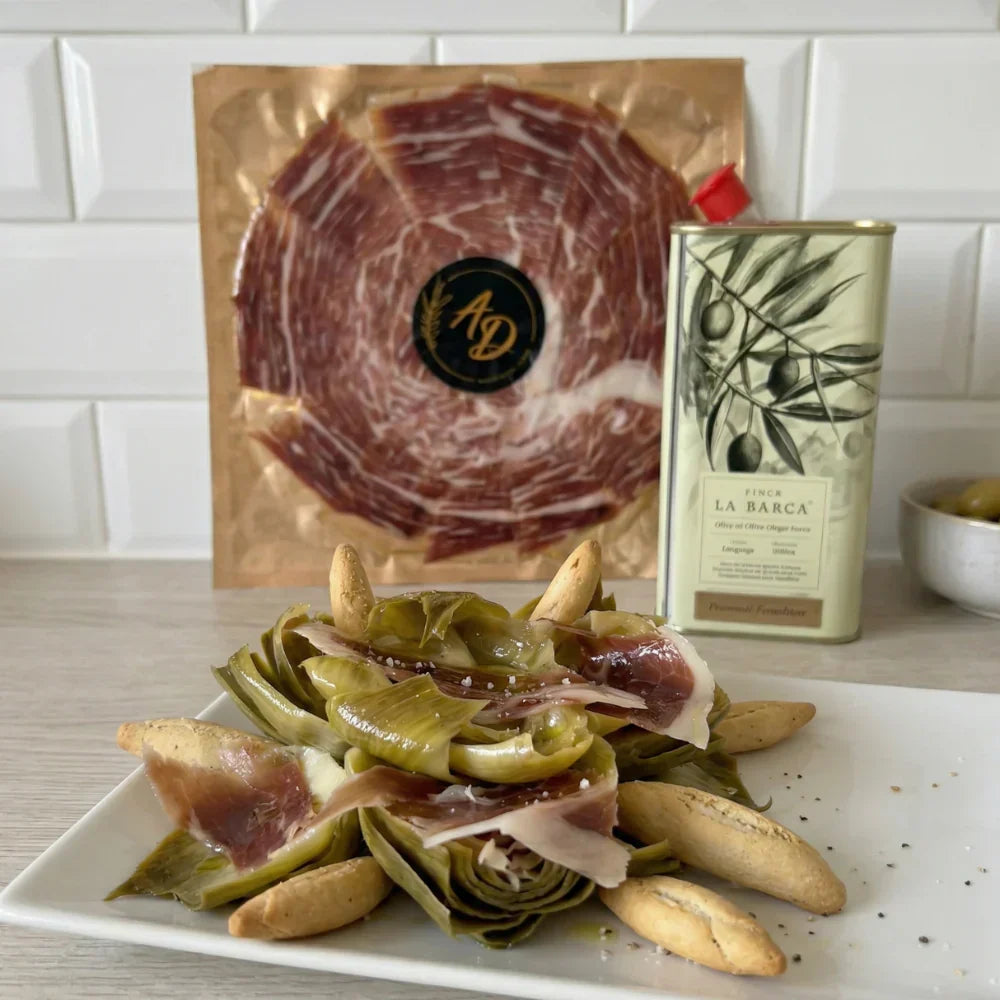 Alcachofas con Jamón Ibérico
