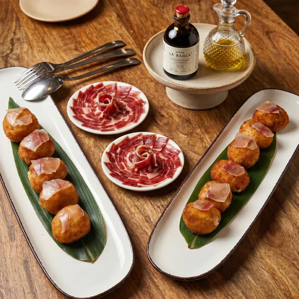 Croquetas de Jamón Ibérico con Aceite Ahumado