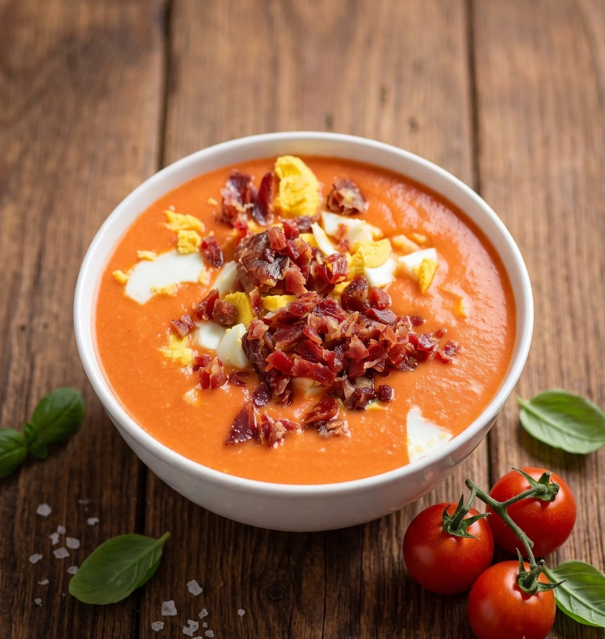 SALMOREJO CON JAMÓN IBÉRICO CEBO DE CAMPO