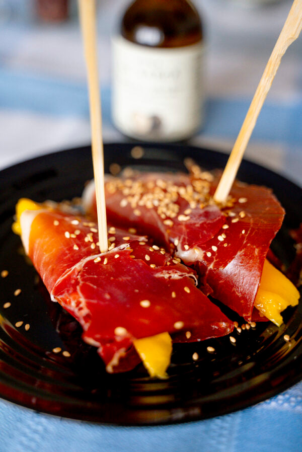 Rulo de Jamón y Mango