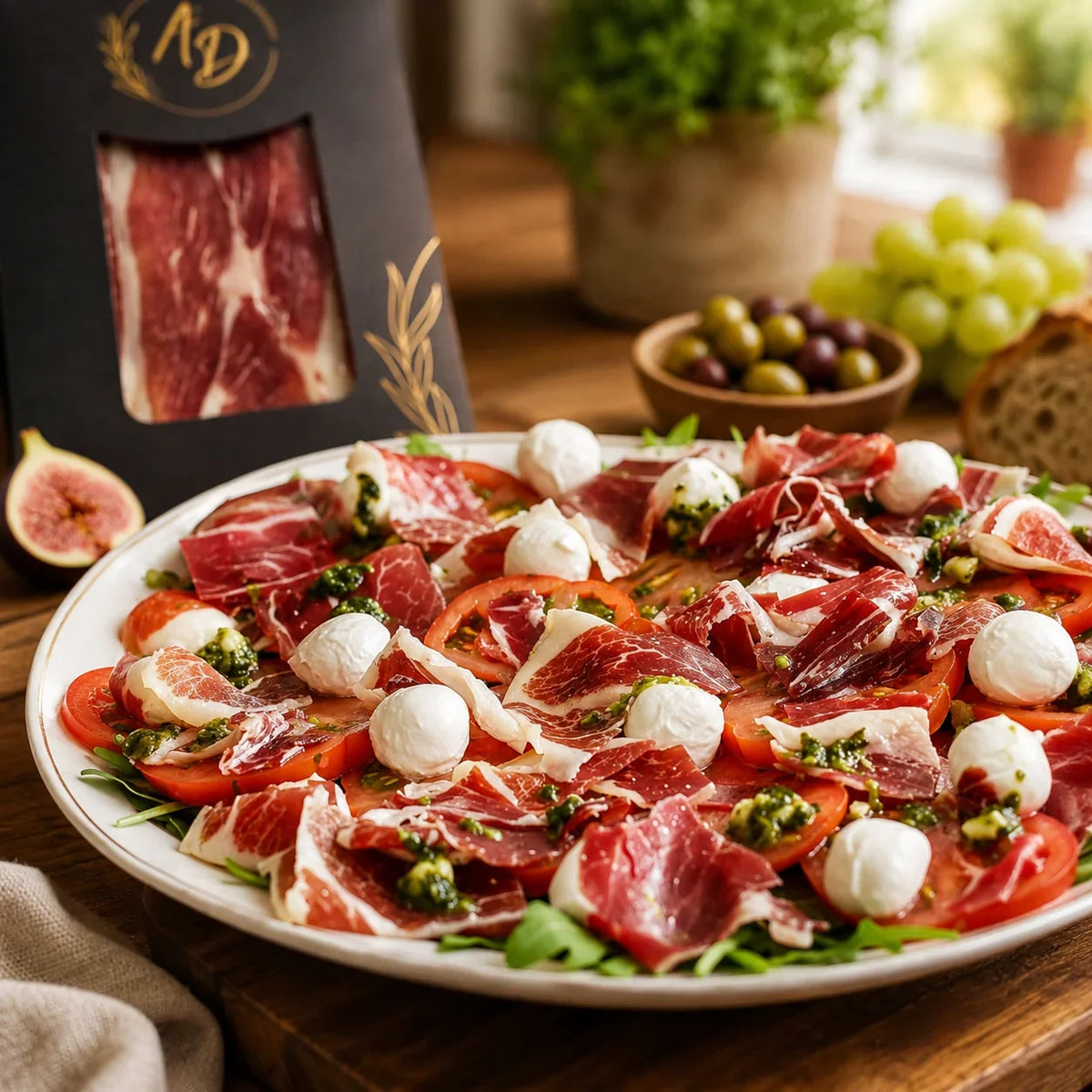 ENSALADA DE JAMÓN IBÉRICO.