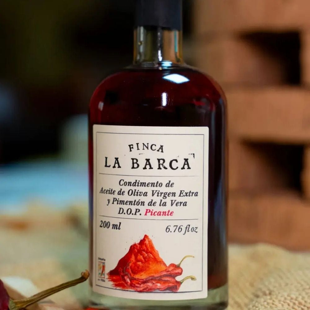 Condimento de Aceite de Oliva Virgen Extra y Pimentón de La Vera Picante D.O.P.