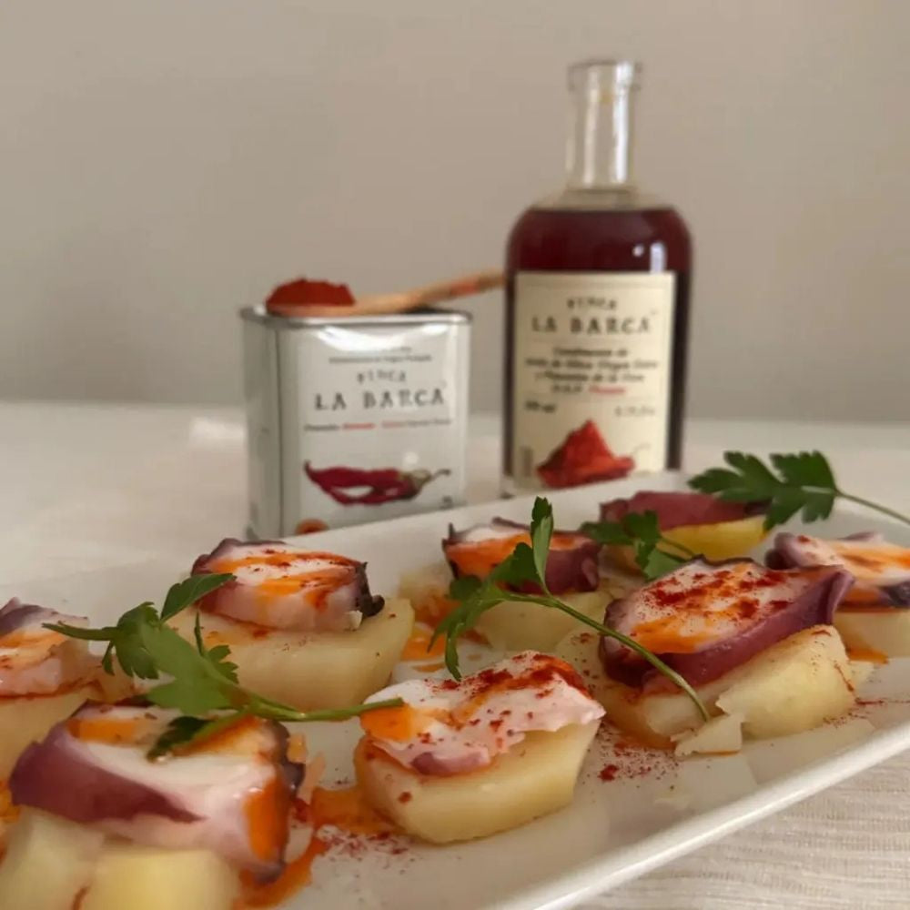 Condimento de Aceite de Oliva Virgen Extra y Pimentón de La Vera Picante D.O.P.