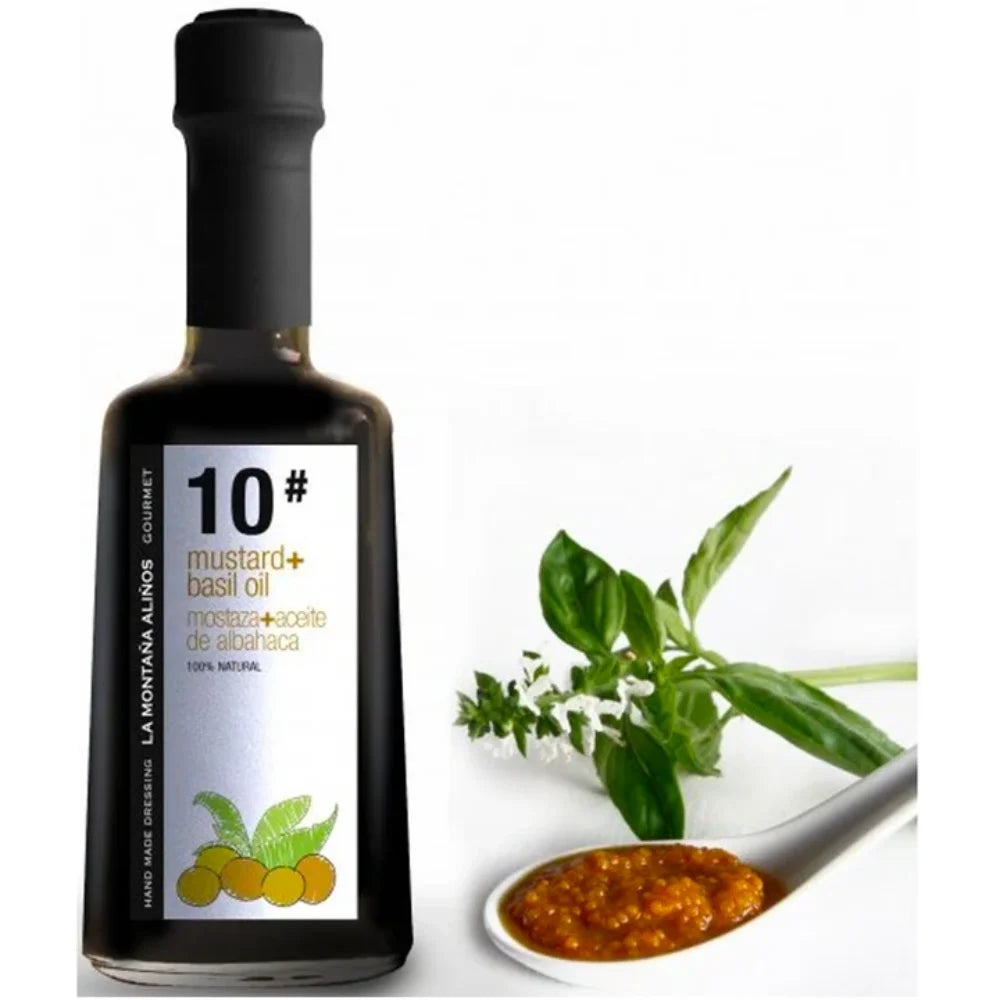 Aliño Mostaza y Aceite de Albahaca