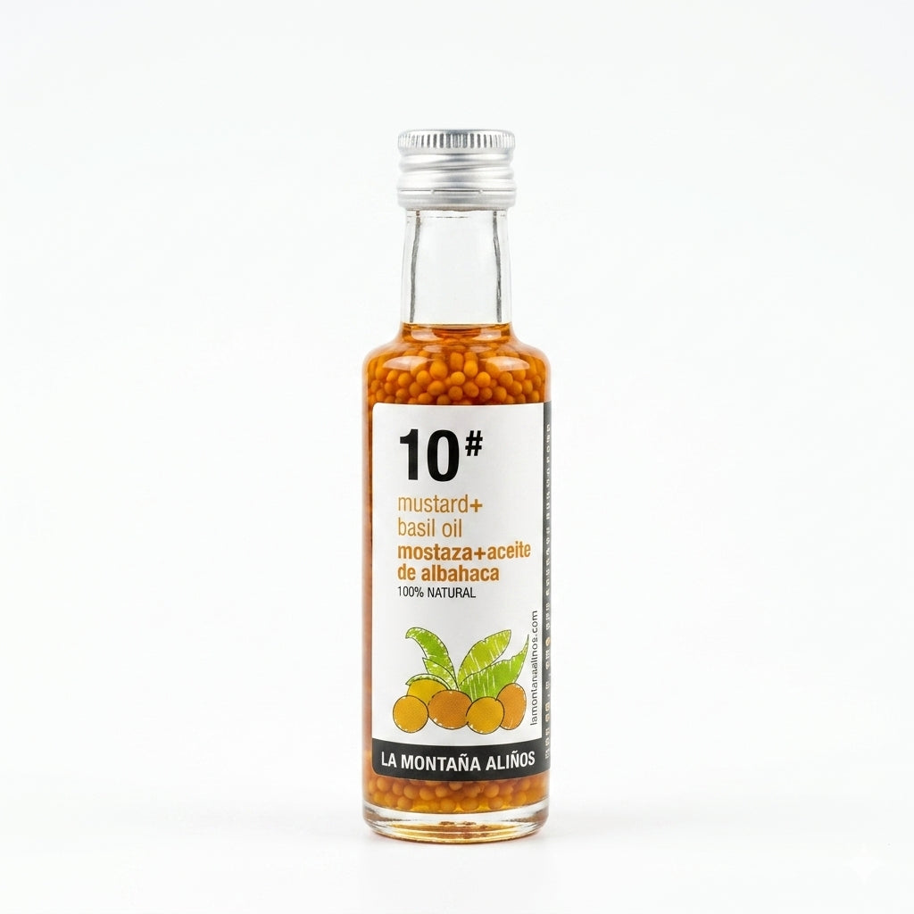 Aliño Mostaza y Aceite de Albahaca