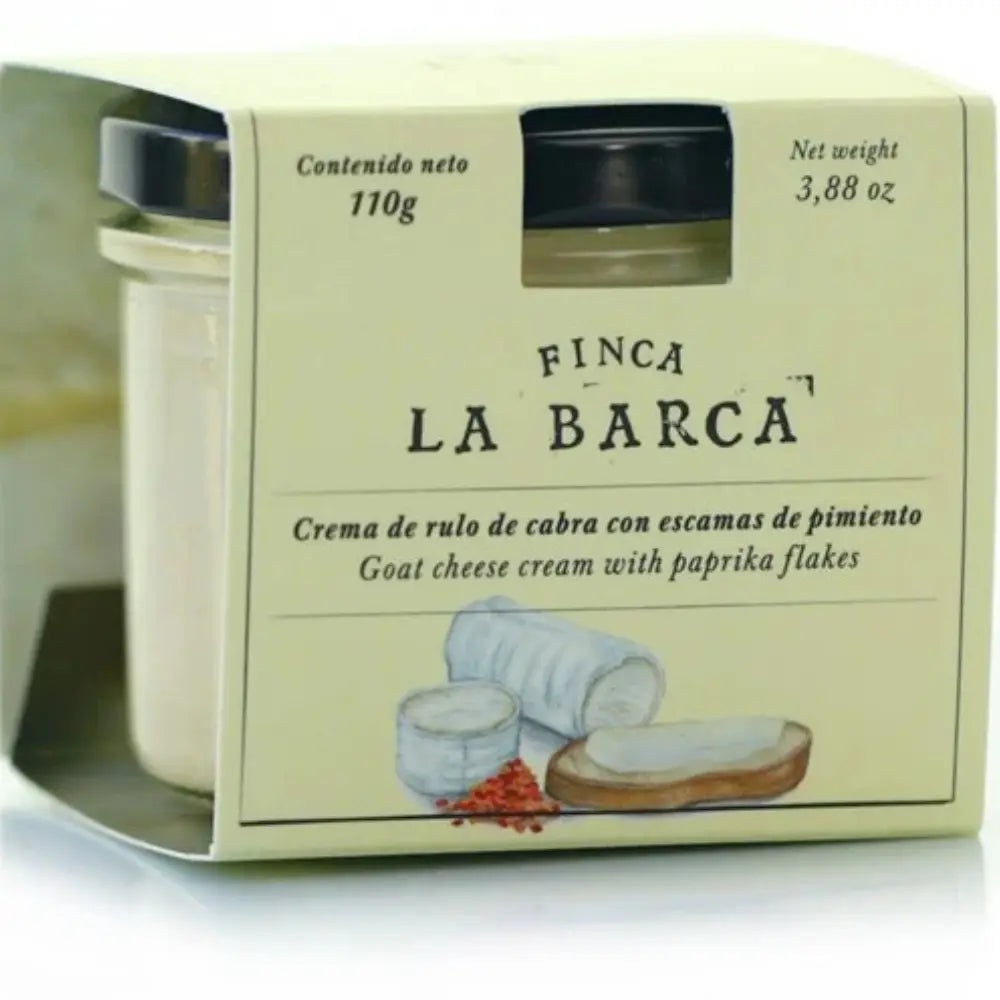 Crema de Queso Rulo de Cabra con Escamas de Pimiento Ahumado