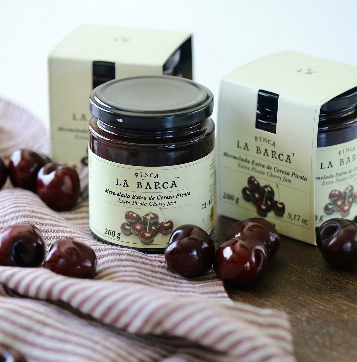 Mermelada de Cerezas Picotas Finca La Barca