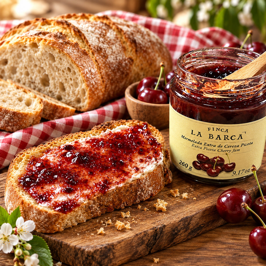 Mermelada de Cerezas Picotas Finca La Barca