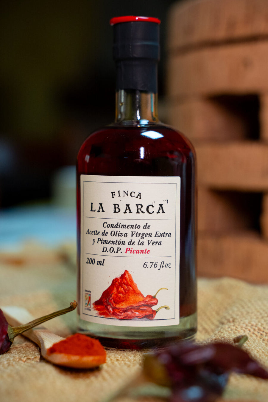 Condimento de Aceite de Oliva Virgen Extra y Pimentón de La Vera Picante D.O.P.