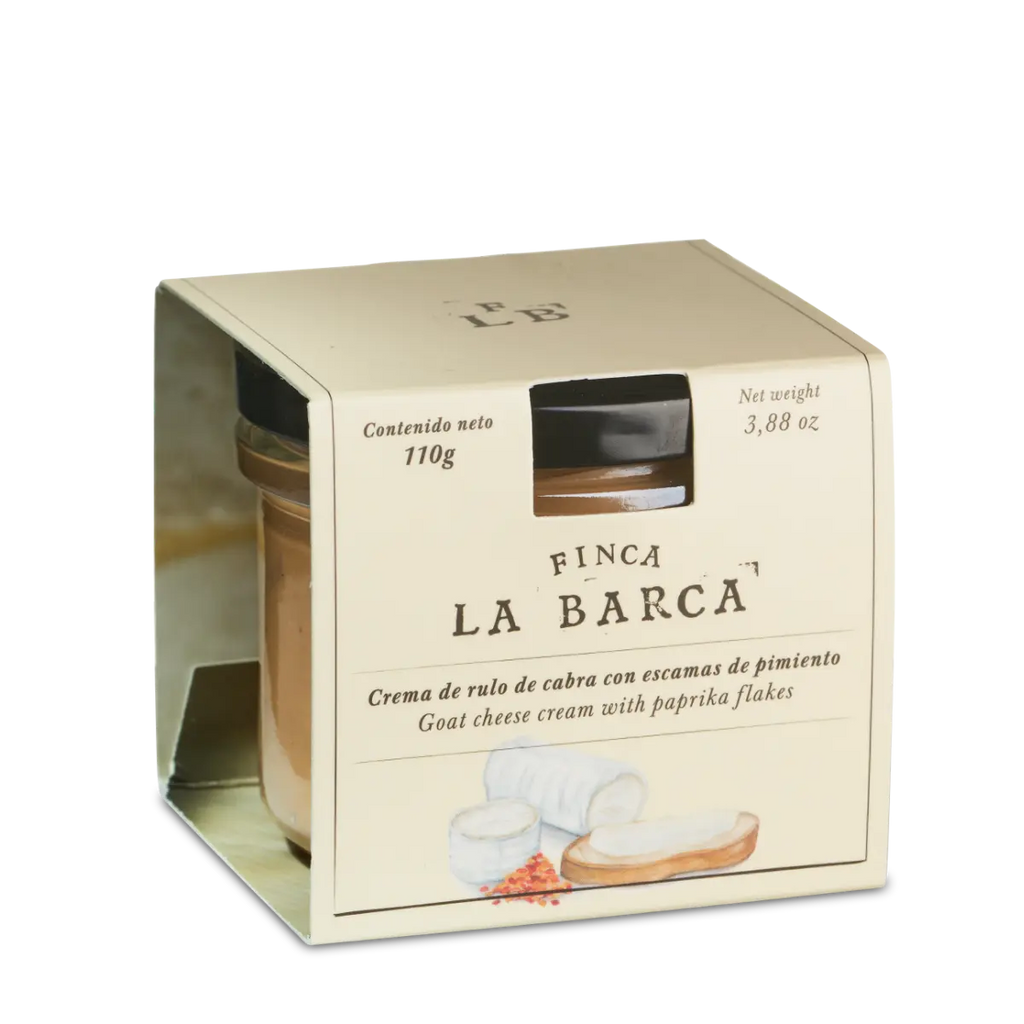 Crema de Queso Rulo de Cabra con Escamas de Pimiento Ahumado
